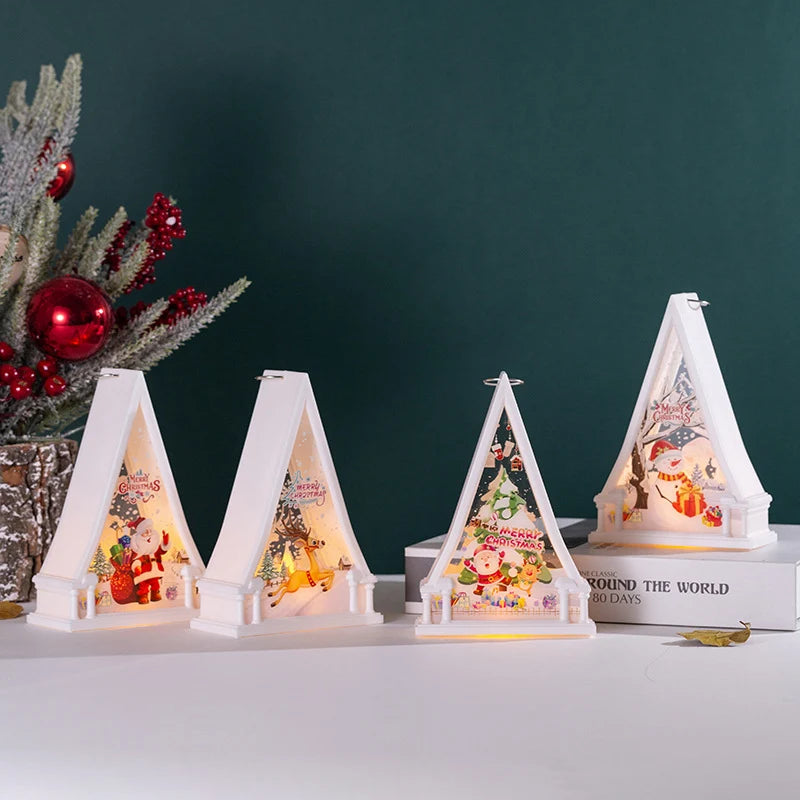 Christmas Lantern Snowman Design Energy-Efficient LED Indoor & Outdoor