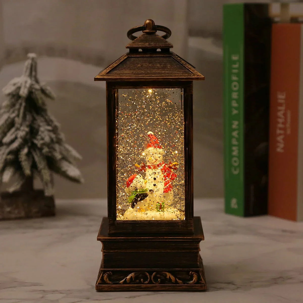 Christmas Lantern Snowman Design & Integrated LED
