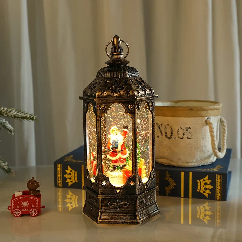 Christmas Lantern Vintage Warm LED Battery Powered