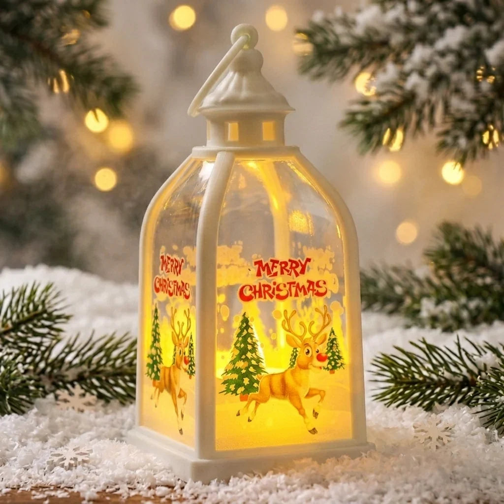 Christmas Lantern Warm Glow Indoor & Outdoor