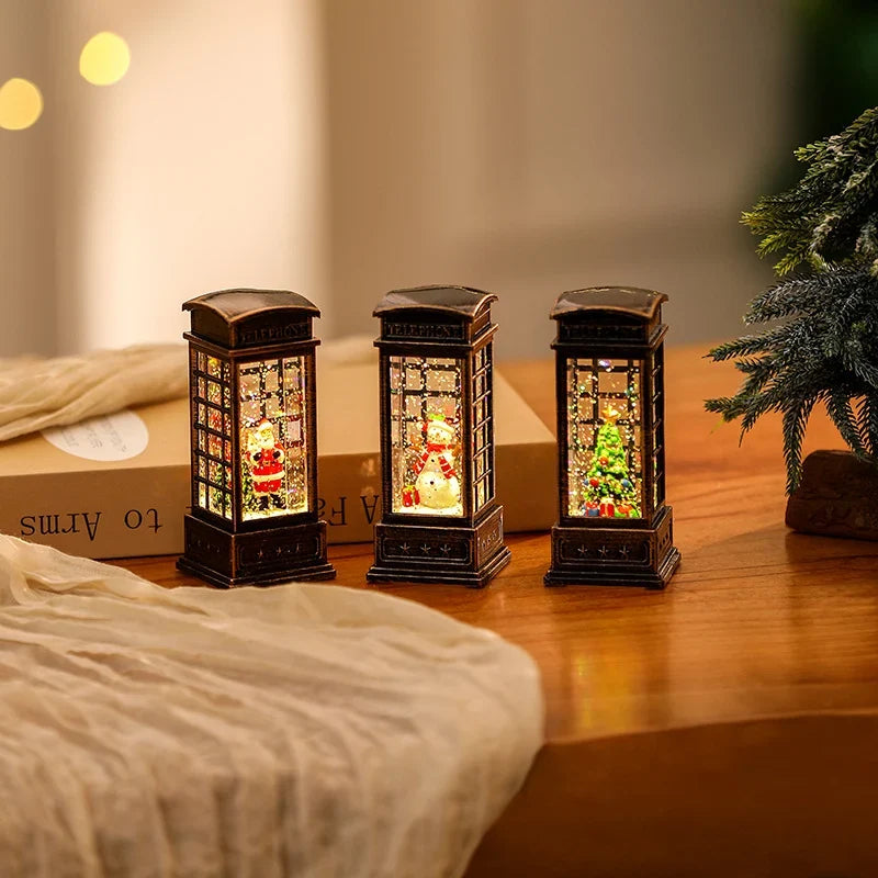Christmas Lantern Warm LED Cordless Indoor & Outdoor