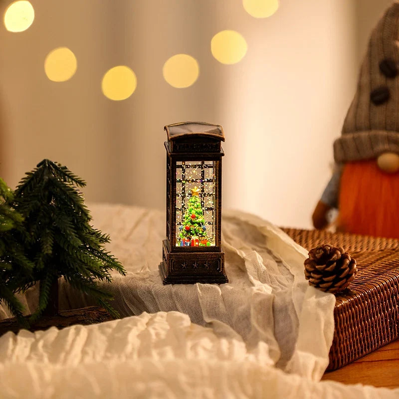 Christmas Lantern Warm LED Cordless Indoor & Outdoor