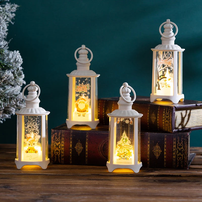 Christmas Lantern Warm LED Weather-Resistant Indoor & Outdoor