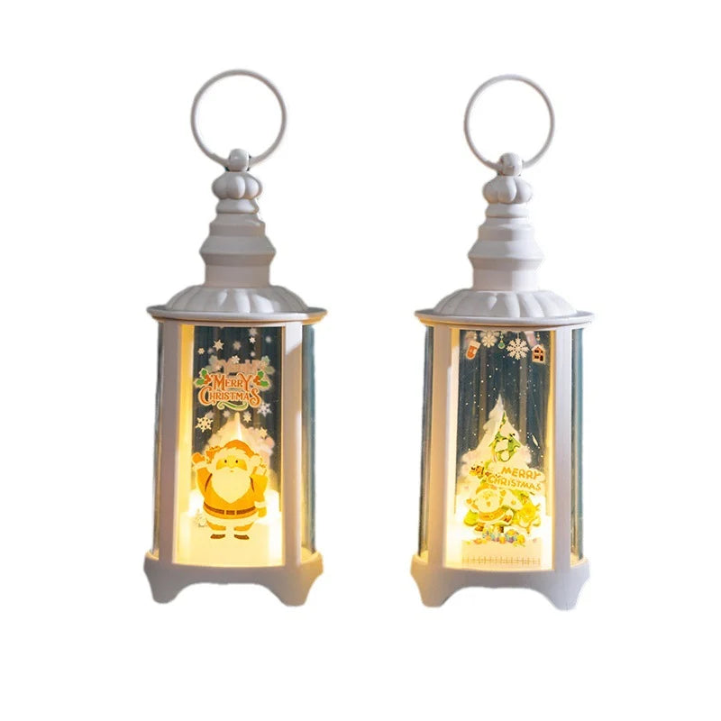 Christmas Lantern Warm LED Weather-Resistant Indoor & Outdoor