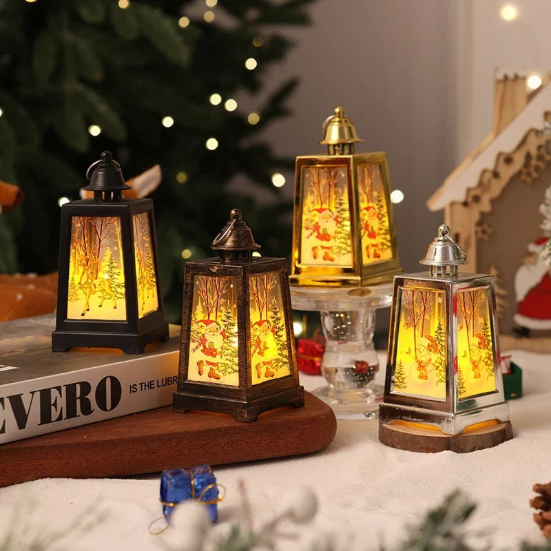 Christmas Lantern Warm LED Winter Motifs