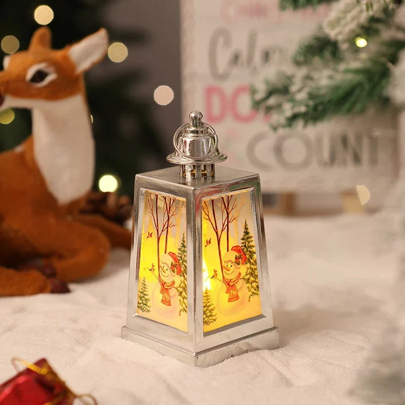 Christmas Lantern Warm LED Winter Motifs