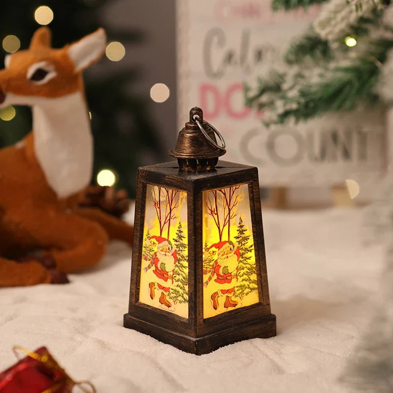 Christmas Lantern Warm LED Winter Motifs