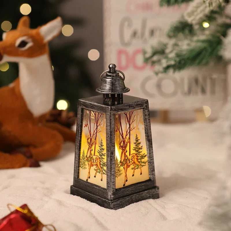 Christmas Lantern Warm LED Winter Motifs