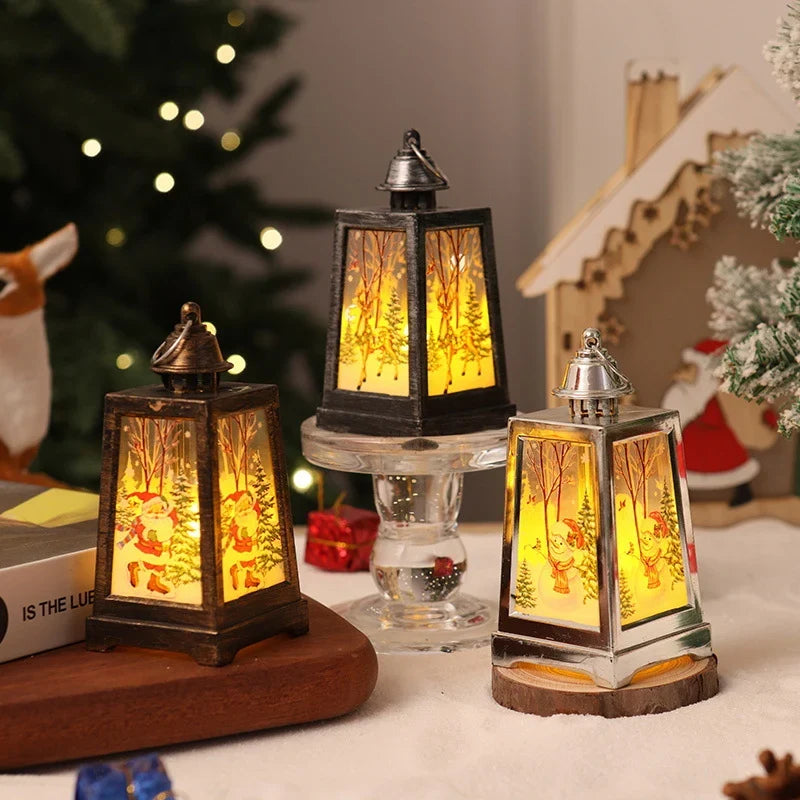 Christmas Lantern Warm LED Winter Motifs