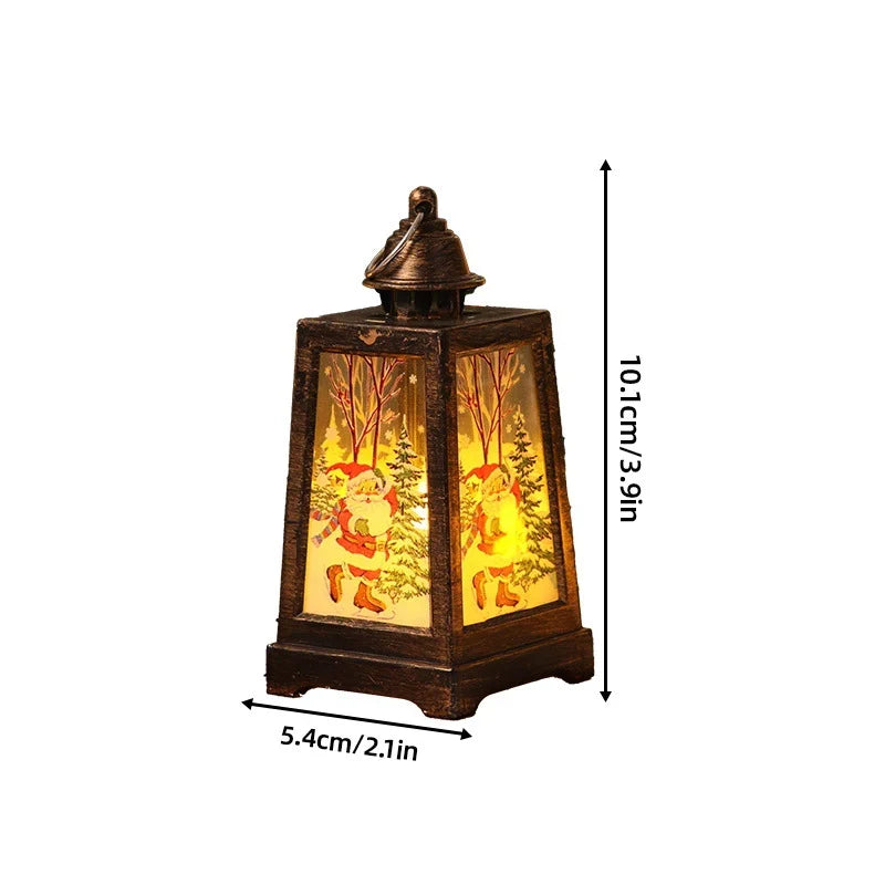 Christmas Lantern Warm LED Winter Motifs