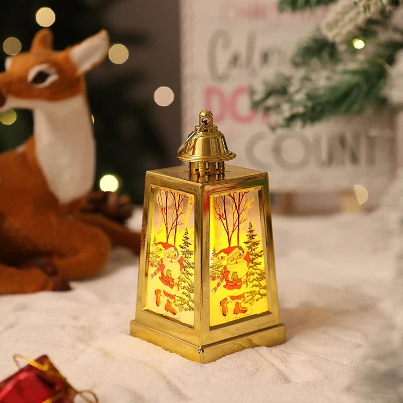 Christmas Lantern Warm LED Winter Motifs