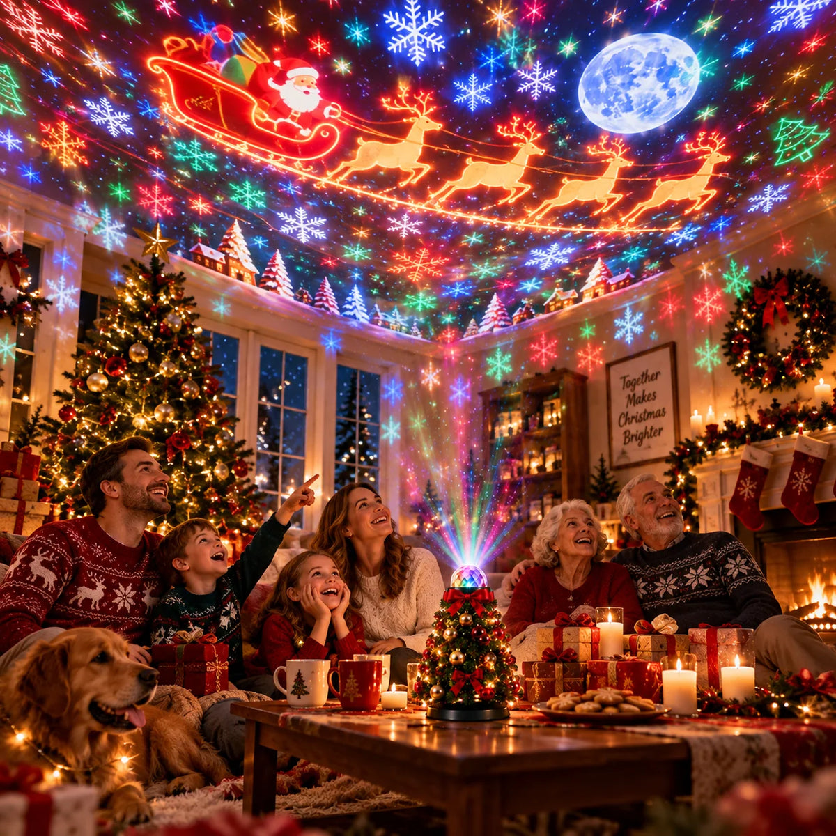 Christmas Light Projector 15+ Designs Remote Control