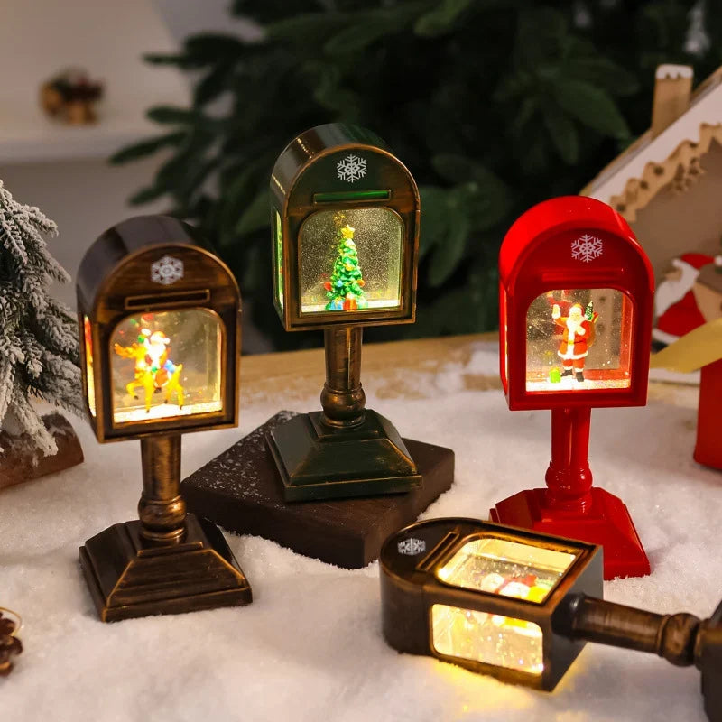 Christmas Mailbox Integrated LED No Wiring Or Batteries
