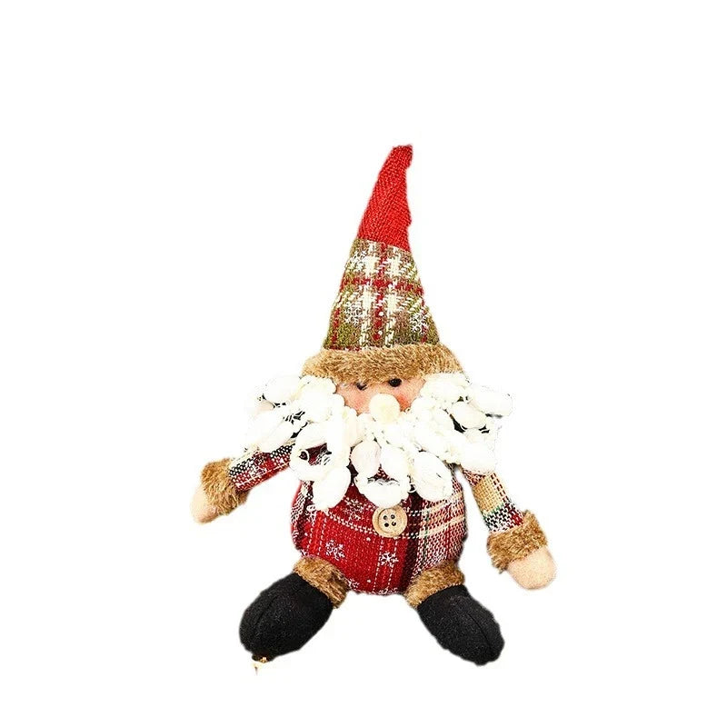 Christmas Moose Figure Soft Fabric Scarf Faux Fur Antlers