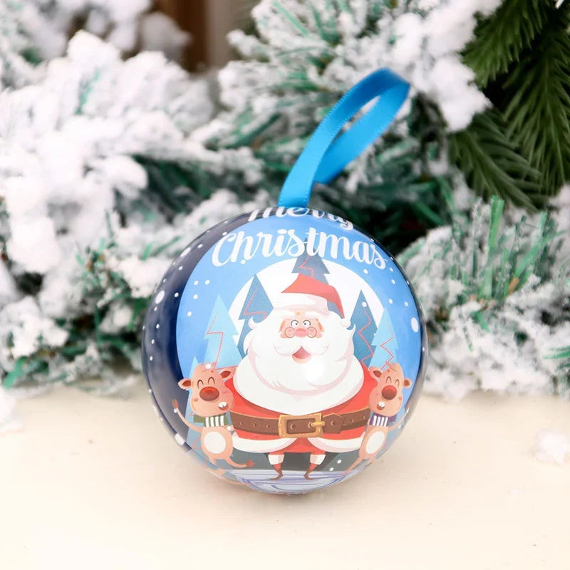 Christmas Ornament Santa & Reindeer Durable Ribbon Hanger