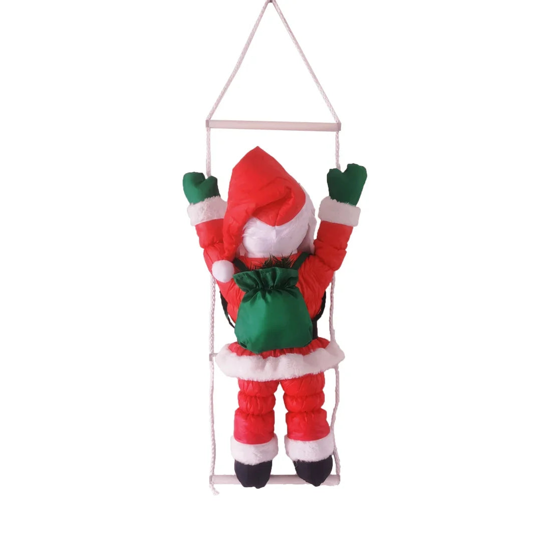 Christmas Ornament Santa & Reindeer Sturdy Hanging Loop