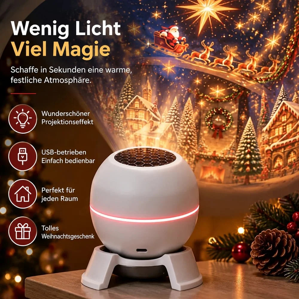 Christmas Projector Light Indoor Festive Motifs Warm Lighting Effects