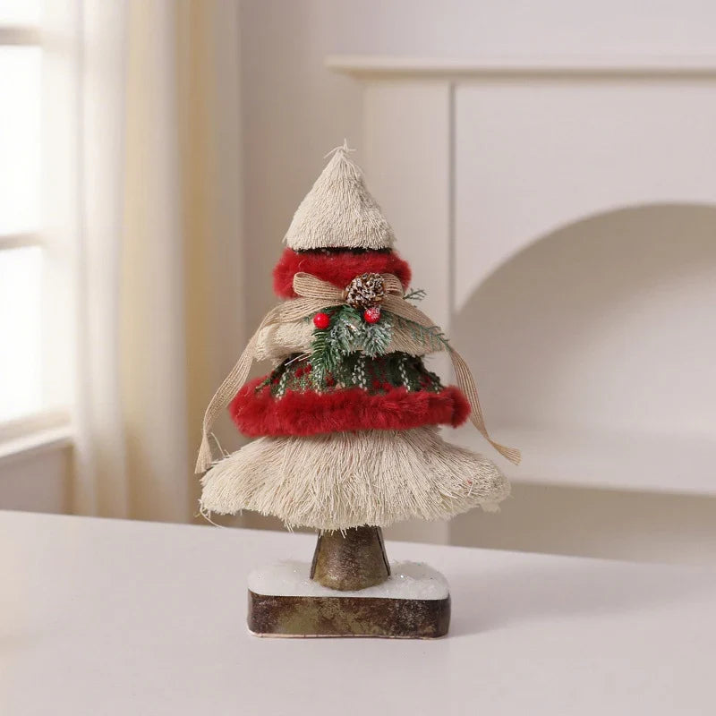Christmas Reindeer Figurine Tabletop 11.8 Inch Scarf & Garland