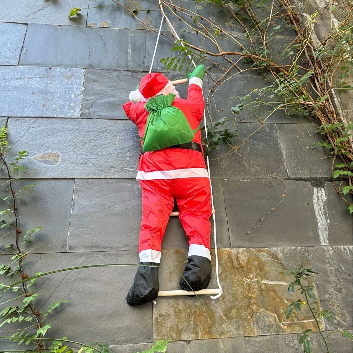 Christmas Santa Figurine Weather-Resistant Indoor & Outdoor