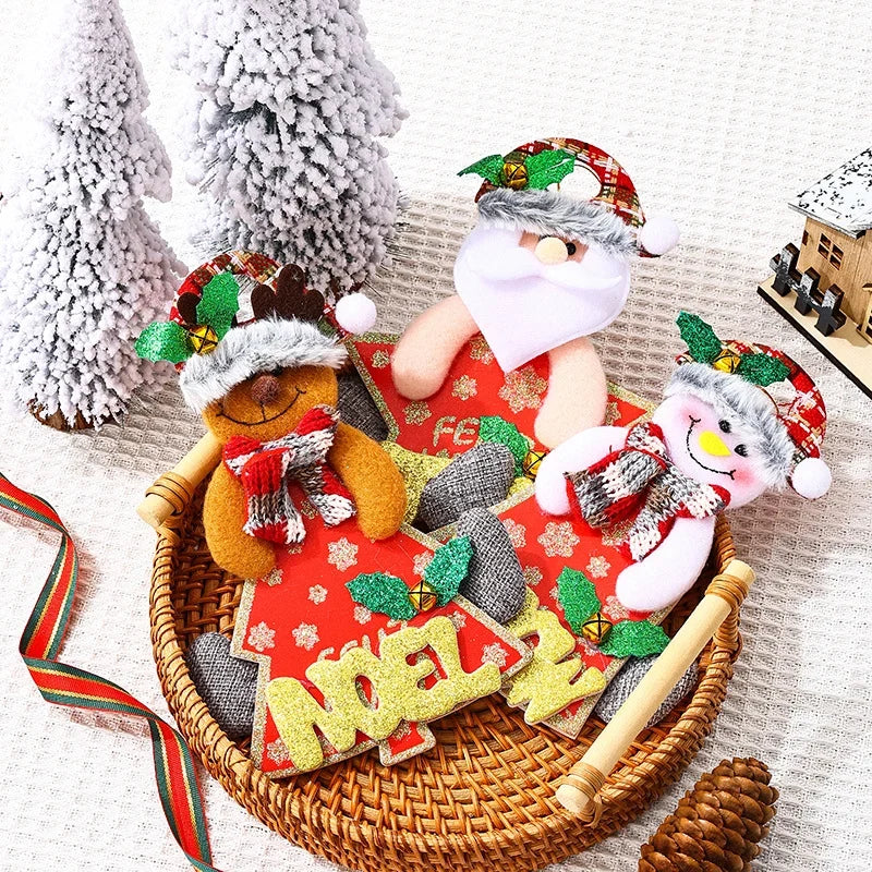 Christmas Snowman Decoration Durable Fabric Lightweight Ready To Hang