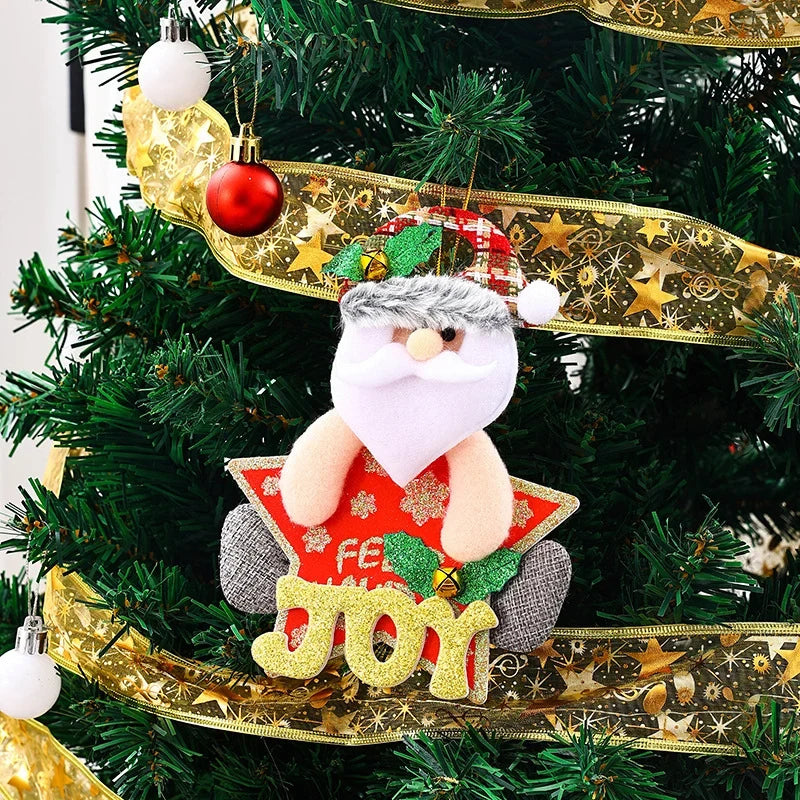 Christmas Snowman Decoration Durable Fabric Lightweight Ready To Hang