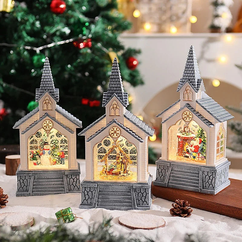Christmas Tabletop Decoration Built In LED Easy Setup