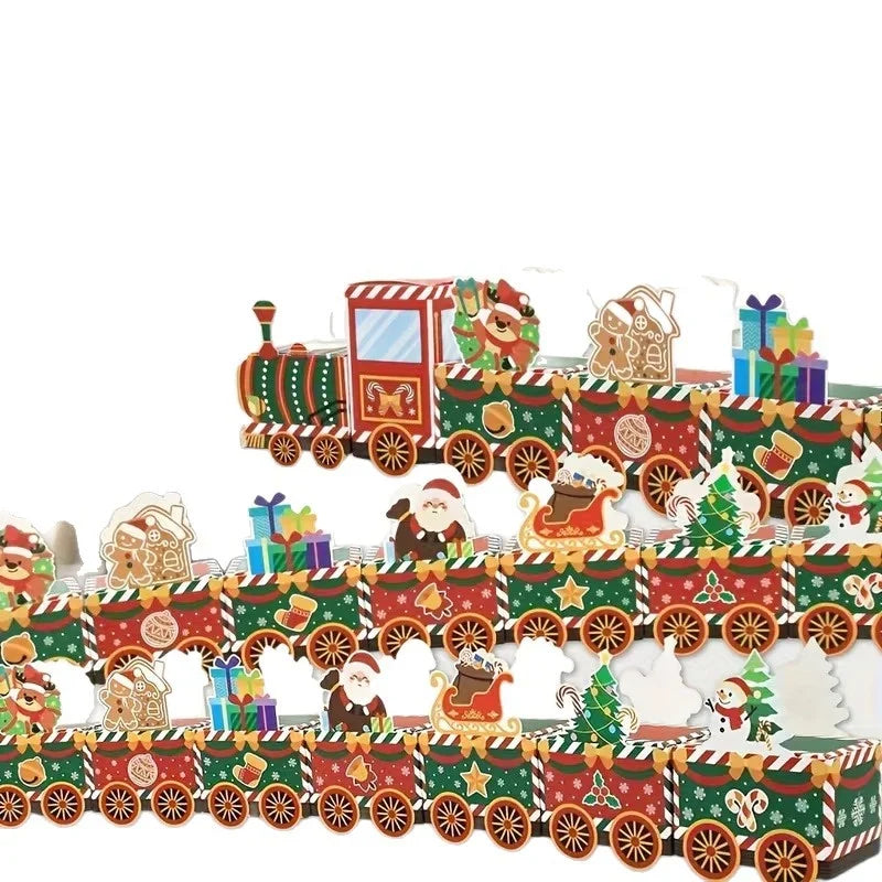 Christmas Train Decoration Sturdy Paper Lightweight