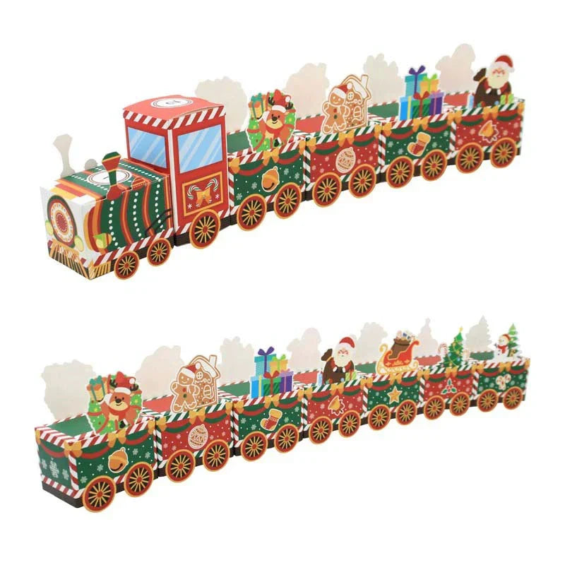 Christmas Train Decoration Sturdy Paper Lightweight