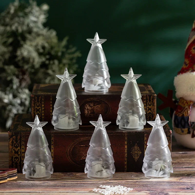Christmas Tree Candle Holder Tealight Compatible & Sparkling Accents