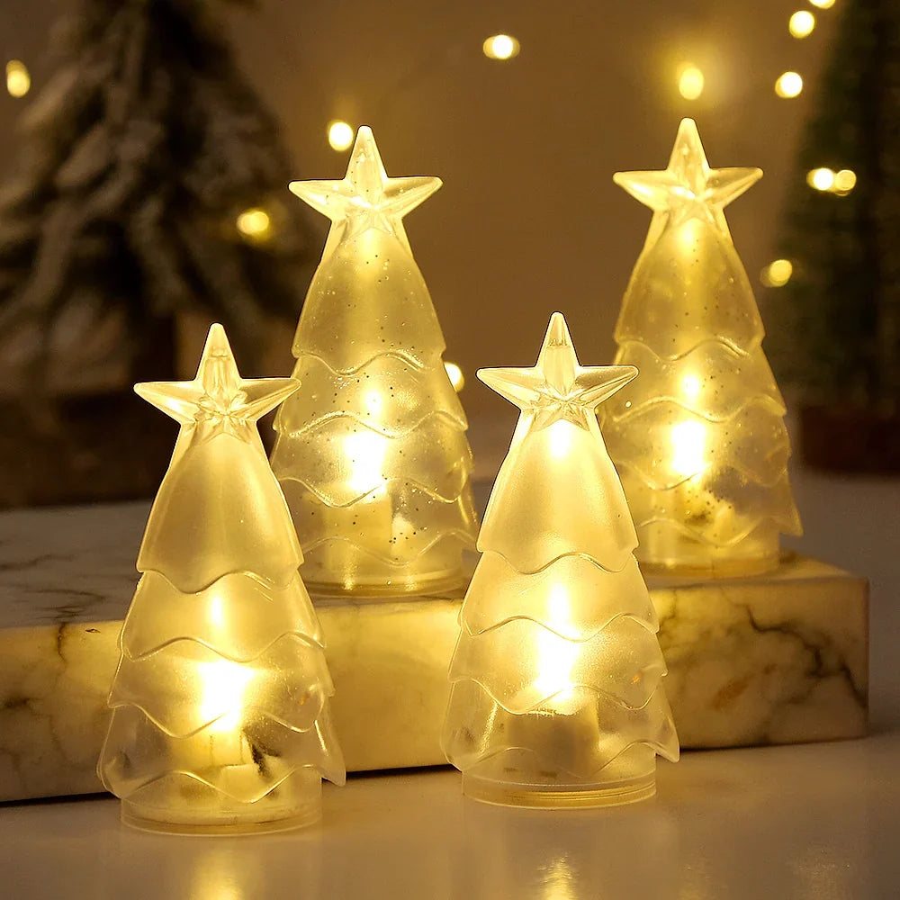Christmas Tree Candle Holder Tealight Compatible & Sparkling Accents