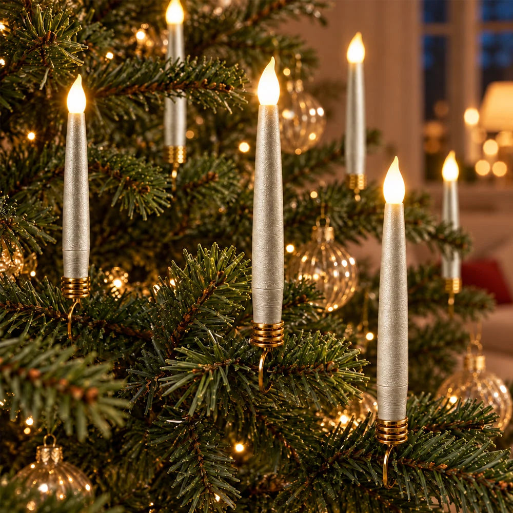 Christmas Tree Candle Lights Wireless Remote Control Set of 20