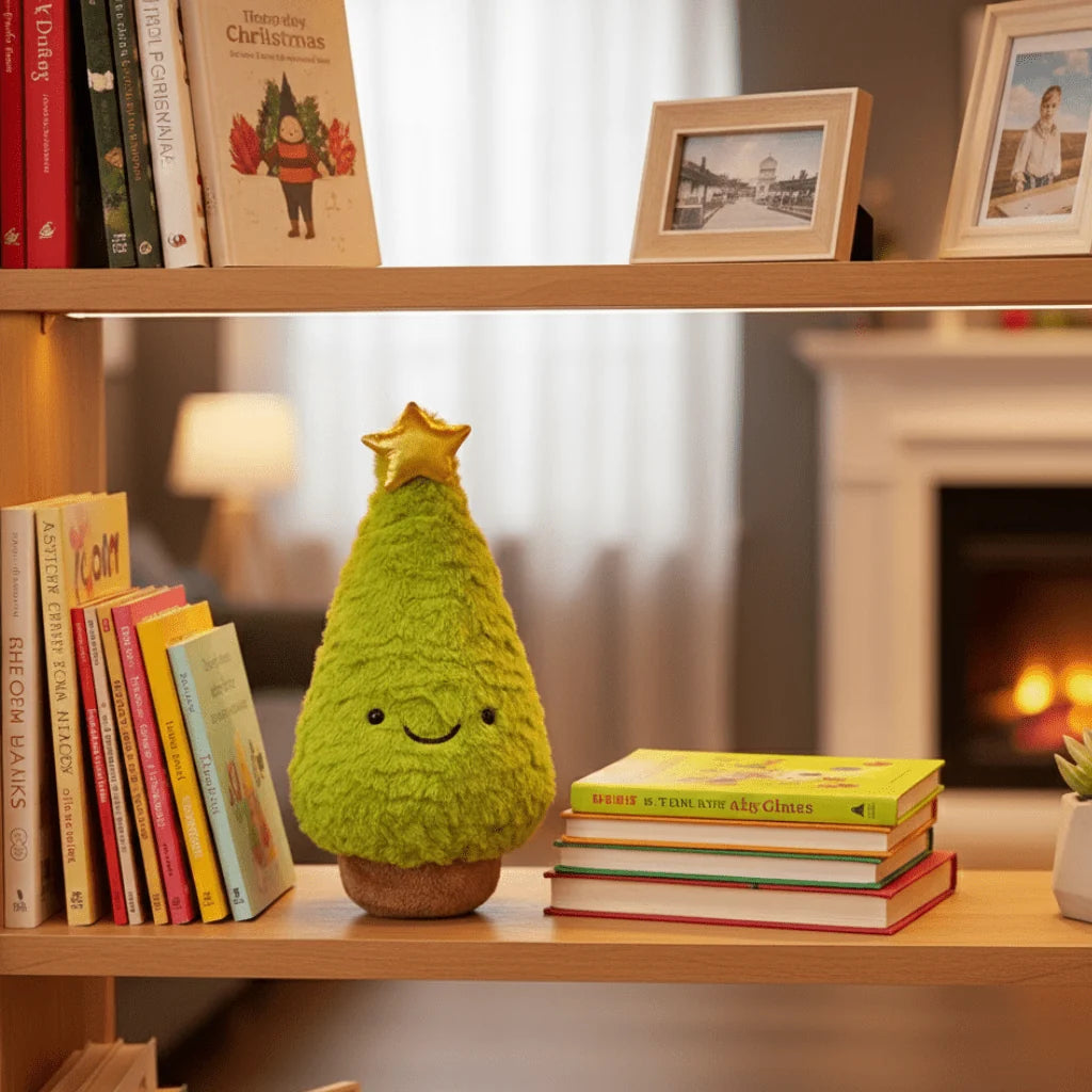 Christmas Tree Figurine Plush Soft Festive Decor