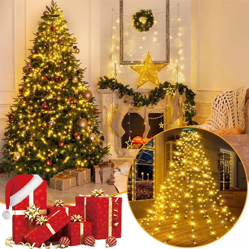 Christmas Tree Lights Cascading LED With Remote Control