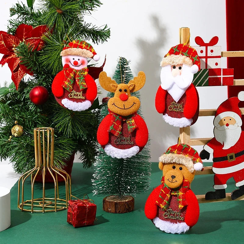 Christmas Tree Ornament Felt Reindeer & Hanging Rope