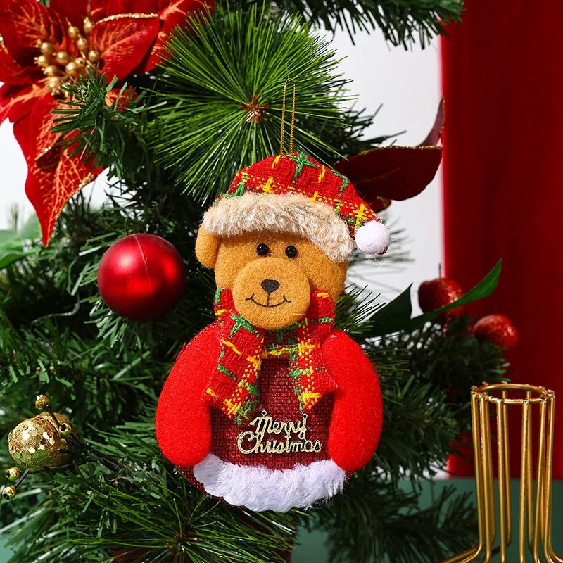 Christmas Tree Ornament Felt Reindeer & Hanging Rope