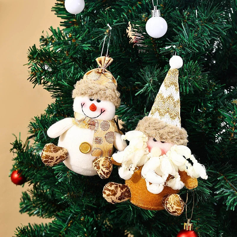 Christmas Tree Ornament Soft Fabric Snowman Hanger
