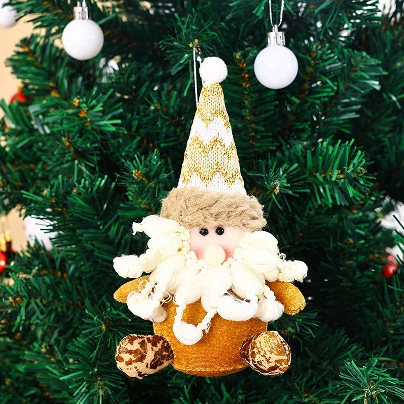 Christmas Tree Ornament Soft Fabric Snowman Hanger