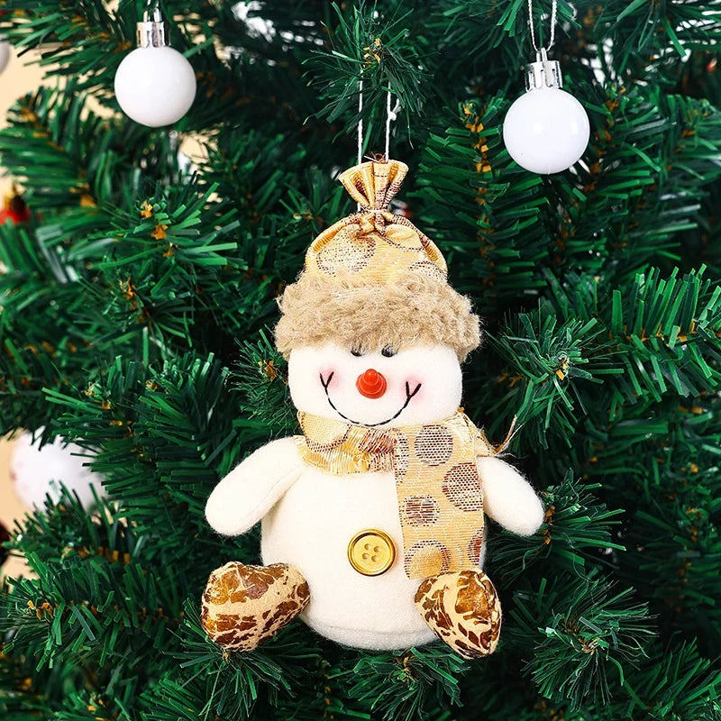 Christmas Tree Ornament Soft Fabric Snowman Hanger