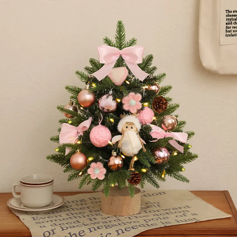Christmas Tree Tabletop Integrated Lights No Shedding