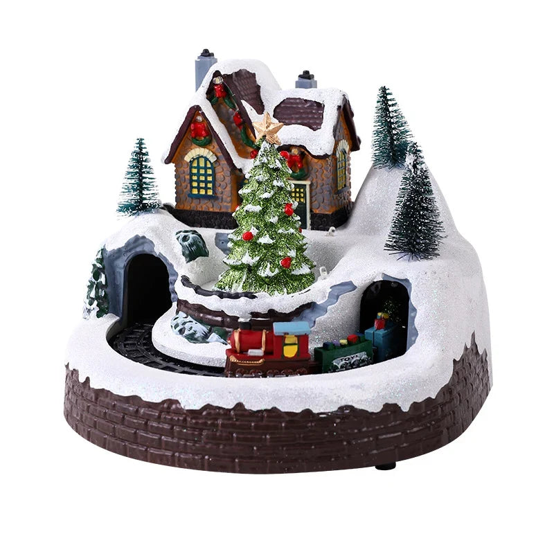 Christmas Village Figurine LED-Lit Intricate Design