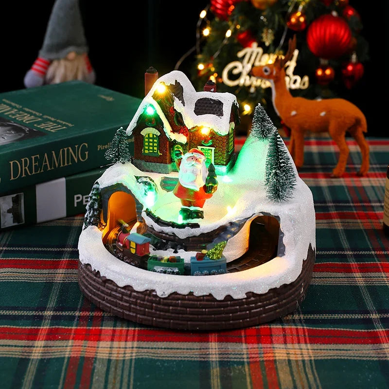 Christmas Village Figurine LED-Lit Intricate Design