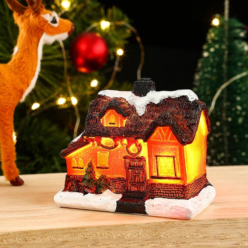 Christmas Village House Warm LED Lighting