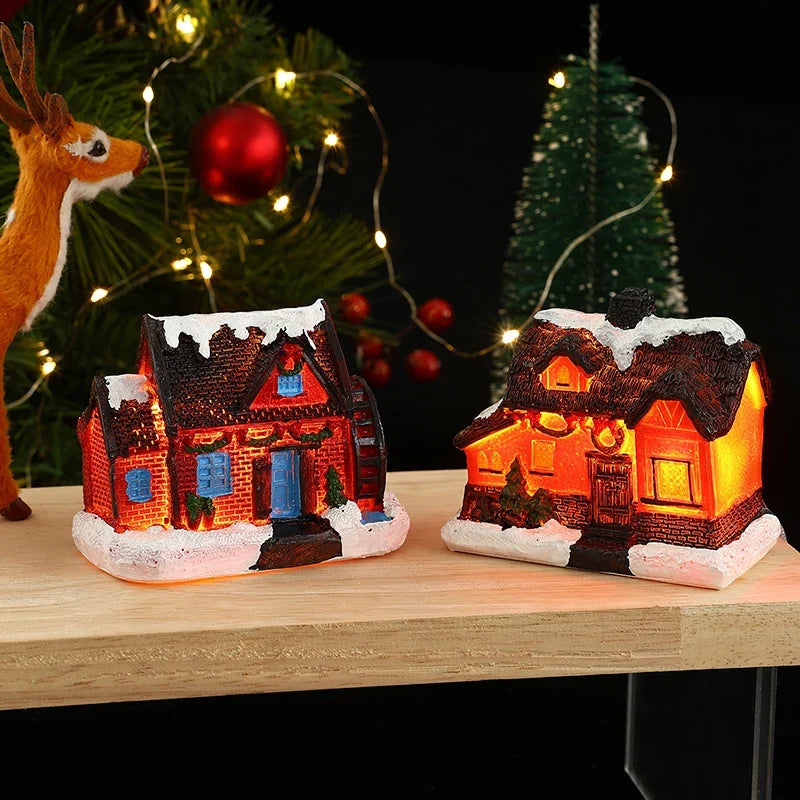 Christmas Village House Warm LED Lighting