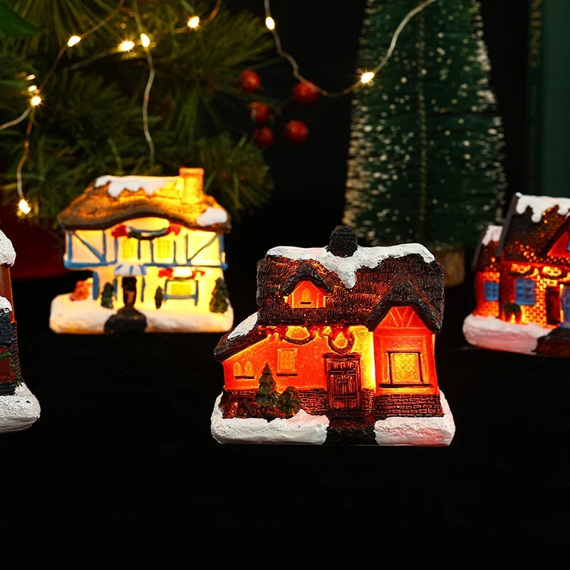 Christmas Village House Warm LED Lighting