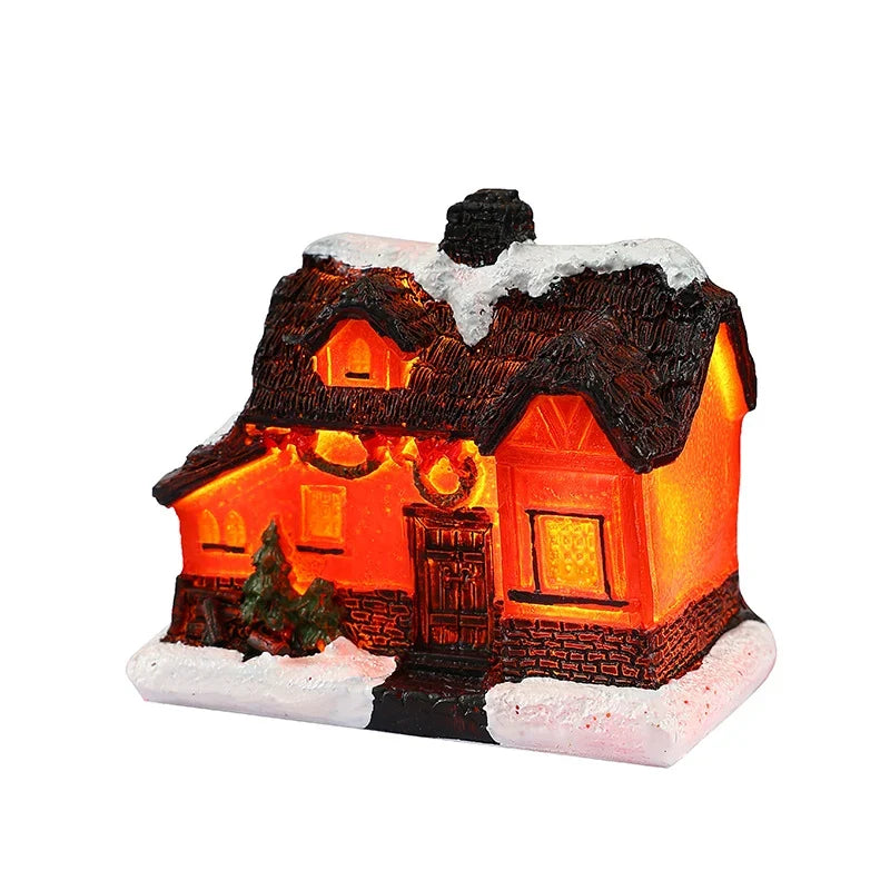 Christmas Village House Warm LED Lighting