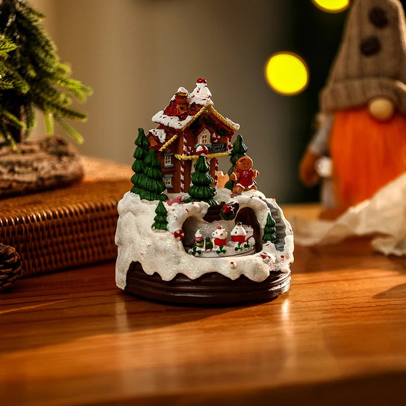 Christmas Village Polyresin LED-Lit Tabletop