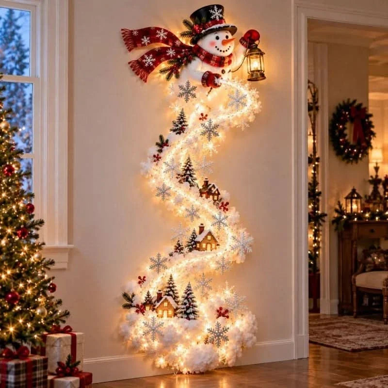 Christmas Wall Light LED Space-Saving Festive Decor