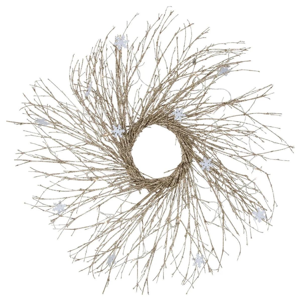 Christmas Wreath 28 Inch Warm White LED Battery Operated