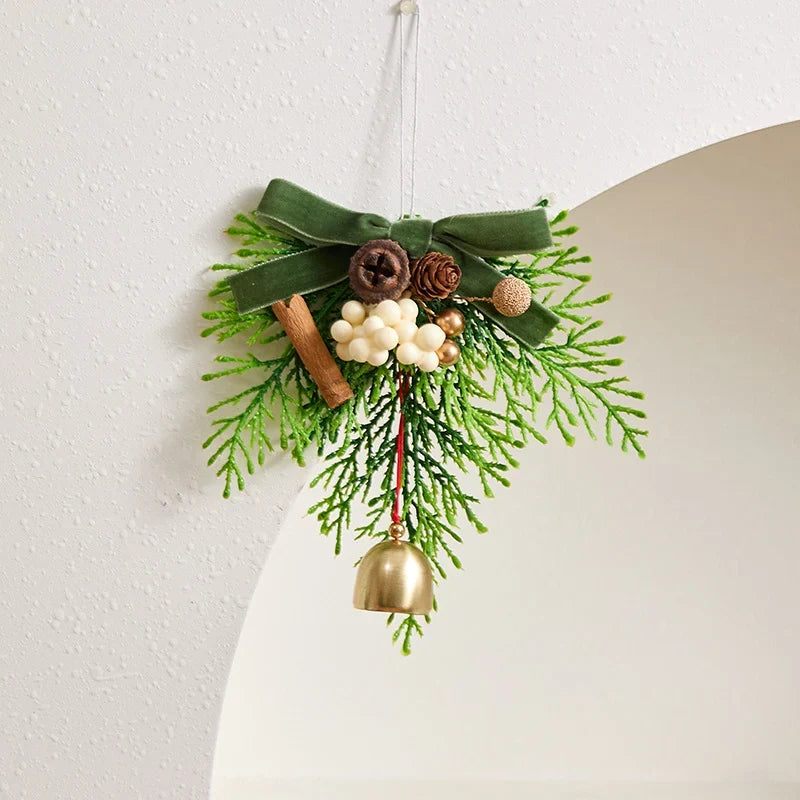 Christmas Wreath Artificial Pine Cones & Berries Weather-Resistant