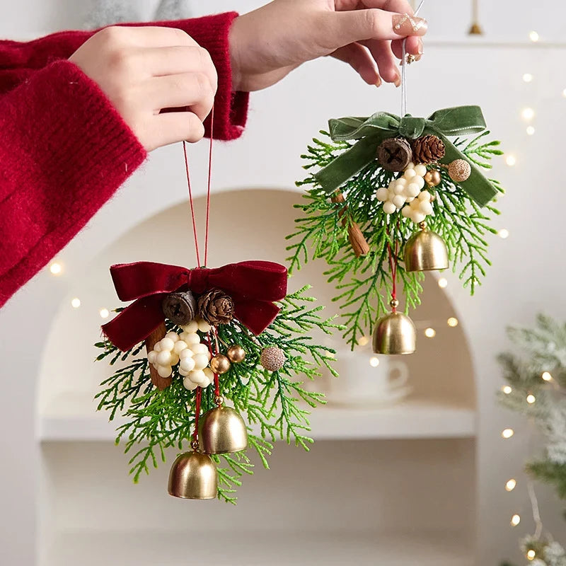 Christmas Wreath Artificial Pine Cones & Berries Weather-Resistant